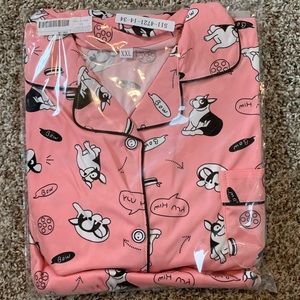 Dog Print Pajama Set